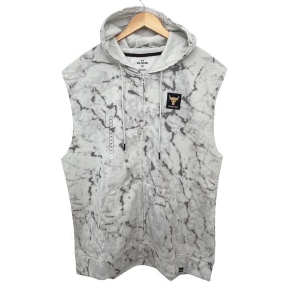 NWT Project Rock Men's Sleeveless Full Zip Hoodie XXL - Picture 1 of 15